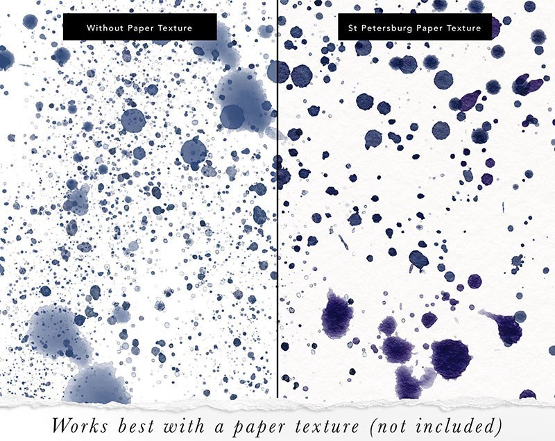 Procreate真实感飞溅泼墨笔刷